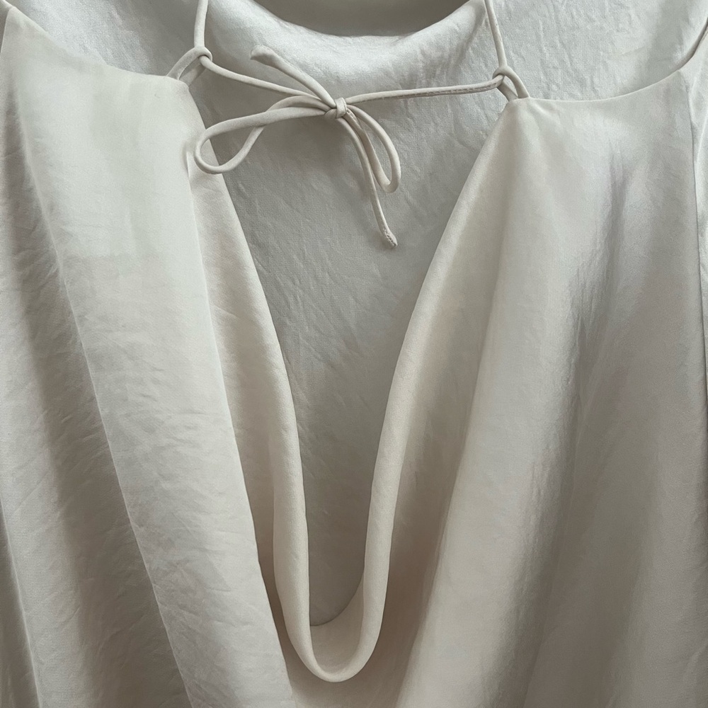 Aritzia Wilfred Harmonist Satin Cowl Neck Slip Dress - Picture 8 of 13